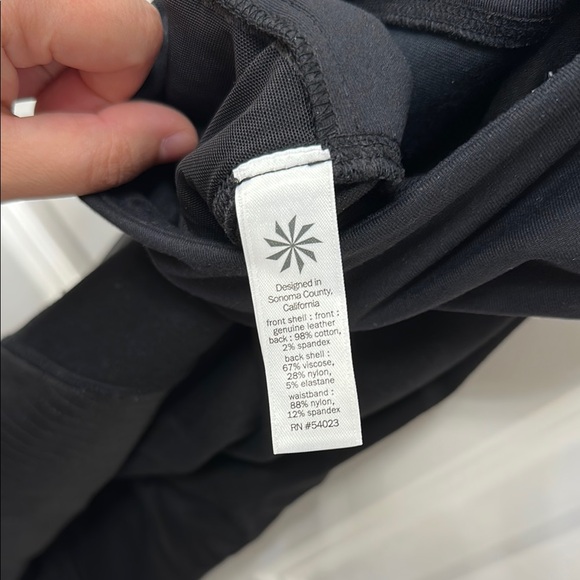 Athleta Black Leather Leggings - Picture 8 of 8